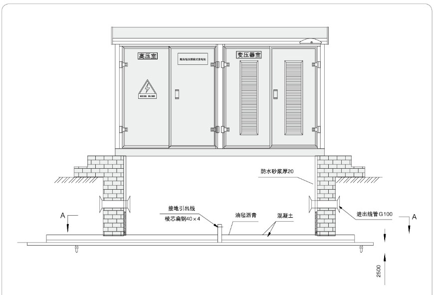 yb□-12 预装式箱式变电站(欧式)